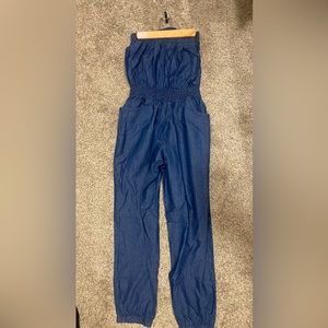 denim jumpsuit